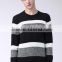 popular hot sale crew neck wool stripe sweater pullover men with best price