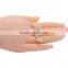 Gold-plated Rhinestone Beauty Knuckle Double Finger Rings