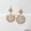 Painting filigree earrings metal flower earring
