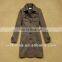 Custom label long wool coat for lady elegant women coat design