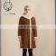 Leopard Printed Fur Garment New Brand Sheepskin Fur Long Jacket Morden Fashion Sheep Fur Overcoat