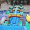 Commercial inflatable splash water slide with pool