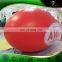 Customized Logo Large Red Inflatable Blimp With White Tails / Advertising Inflatable Helium Airship Balloon For Trade Show