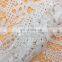 OLF PY3064-22 white flower design milk poly cord lace fabric for wedding