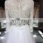1A041 Top Quality Beautiful Long Sleeve with Lace Heavy Beaded White Bridal Dress