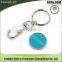 Custom made metal soft enamel trolley coin keyholder