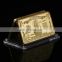 WR One Thousand Pure Gold Bar Home Decorative American Banknote Gold Art Crafts 24k Gold Bar Ornament wholesale price