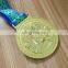 High quality gold 3D cut out medal with lanyard