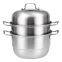 stainless steel pot steamer double layers triple layers Integrated cooking pot multi-function