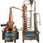 Red Copper Alcohol Reflux Distillation Equipment Flask Column Distiller