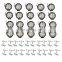 20x 540W Round Flood LED Work Light Bar Offroad Driving Lamp For SUV Boat Truck 27W