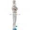 SMS Materials White Cheap High Visibility Disposable Coveralls