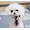 British style pet tie cotton multicolor dog tie pet collar