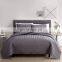 3pc Ultrasonic Embossed Solid Microfiber Queen King Size White Customized Wholesale  Quilt Sets