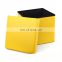 RTS PVC Leather Folding  and Seating Storage Ottoman For Space Saving Home Furniture