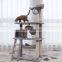 Large Cat Tree Bed Hammock Luxury Wooden Cat Tower Toy Cat Scratcher Tower