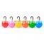 Manufacturer wholesale multi-colors plastic round cat pet dog led light ball tag