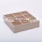 Custom Logo 9 Compartment Wooden Storage Crates