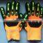 High-quality shock and vibration resistant, abrasion resistant, nitrile coated protective work gloves