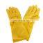 Oil chemical resistant water proof long sleeve industrial Work Safety Gloves Black Yellow Green