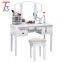 Wood Makeup Vanity Table Luxury Bedroom Furniture Dressers White Wooden Dressing Table