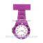 Round face rubber fob nurse watch with multiple colors, pin nurse watch, plastic nurse watch                        
                                                Quality Choice