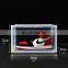 Drop Front Clear Shoe Storage Box Acrylic Shoe Box Transparent stackable storage box for sneakers display CPSIA approved
