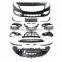 For mercede-Benz A class W176 2013-2018 A45 style front bumper rear bumper side skirts body kit