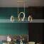 Post Modern Minimalist Restaurant LED Chandelier Luxury Pendant Lamp Simple Bar Counter Ring Chandelier
