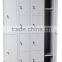 (DL-SL1 ) Folding steel storage lockers for staff twin compartment twin door