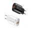 2 Ports USB UK US EU QC3.0 charger 5V 2A fast charge wall charger phone USB adapter for iPhone for Xiaomi for HUEWEI