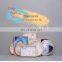 Chinese painted color Style Hotel Restaurant Round Cutlery Bamboo Serving Tray