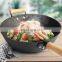 Non-stick Cooking Cast Iron Wok With Wooden Handle