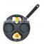egg frying cooker egg mini frying pan 4 hole fried egg burger pan non-stick