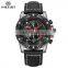 MEGIR 2130 Watch Men Creative Waterproof Leather Mens Watch Top Brand Luxury Chronograph Sport Watches Relogio Masculino