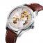 skmei 9223 automatic men watches luxury mechanical watch skeleton leather band