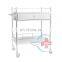 HC-M039 Factory Price medical Stainless steel drug delivery cart Nursing Cart trolley