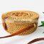 Double Circles Round Handwoven Rattan Bag Shoulder Boho Bag