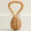 Hot Sale Handmade Rattan Rattle With a Bell Inside. Wicker Baby Bohemian Toys Hanging Play Gym Hand Bell Wholesale Supplier