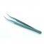 Professional eyelash grafting tweezers High precision eyelash hairdresser special flowering tool clip Blue