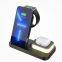 wireless charger stand 3-in-1 5W-15W Magnetic Mobile phone Headset Watch folding Charge Station