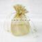 Double Tinsels Design and Hot Red Organza Gift Bags /Pouch for Christmas's/Wedding's/Everyday's Present' Decoration