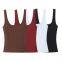 2025 summer new fashion temperament beautiful back sleeveless wide shoulder strap T-shirt