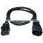 Reliable Brand Top Material C13 / C14 IEC Power Cord extension cord Male to Female Cable