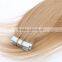 Raw natural Russian remy hair tape hair extension