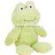 Good sale stuffed animal cheap and cute soft plush green frog toy