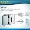 Square Circinal Angle 90 Degrees Double Side Bathroom Glass Door Clamp/Hinge