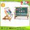 Custom portable drawing board dry erase board woodenmini easel for children