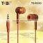 Colorful in-ear unique earphone earbuds for mobile phone/pc/laptop/music player