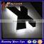 Super bright Galvanized crystal backlit outdoor logo sign